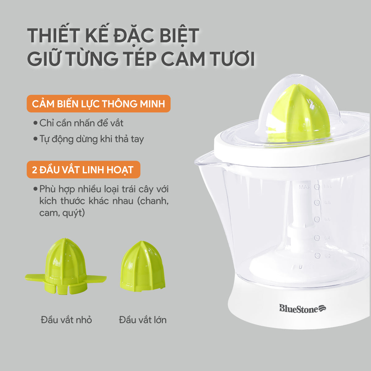 Máy Vắt Cam BlueStone CJB-1129 1 Lít 40W