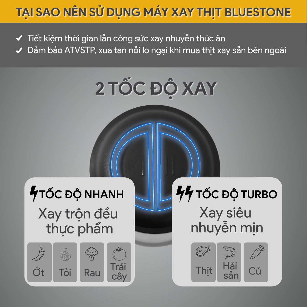 Máy xay thịt BlueStone CHB-5148 350W 2 Lít