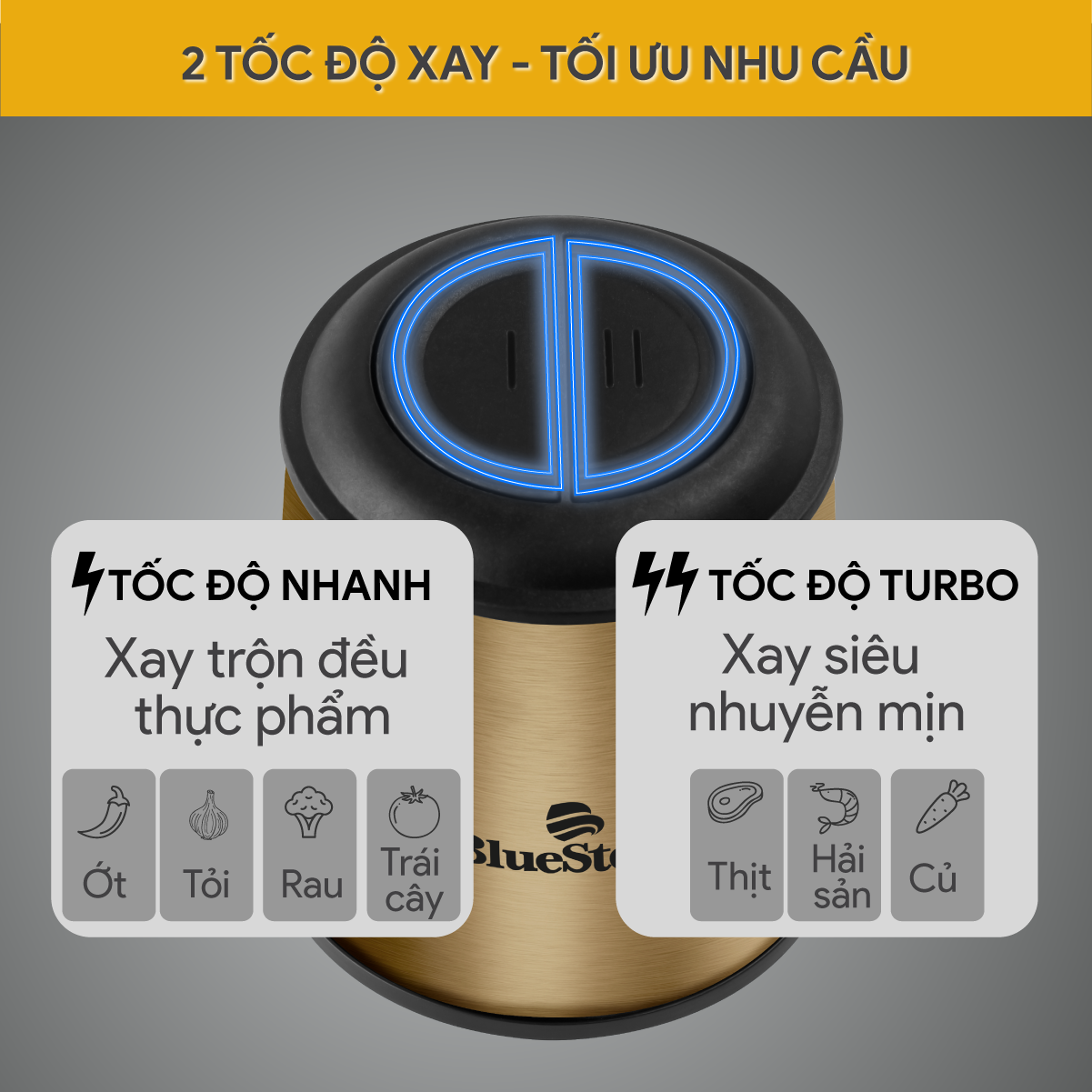 Máy xay thịt BlueStone CHB-5148 350W 2 Lít