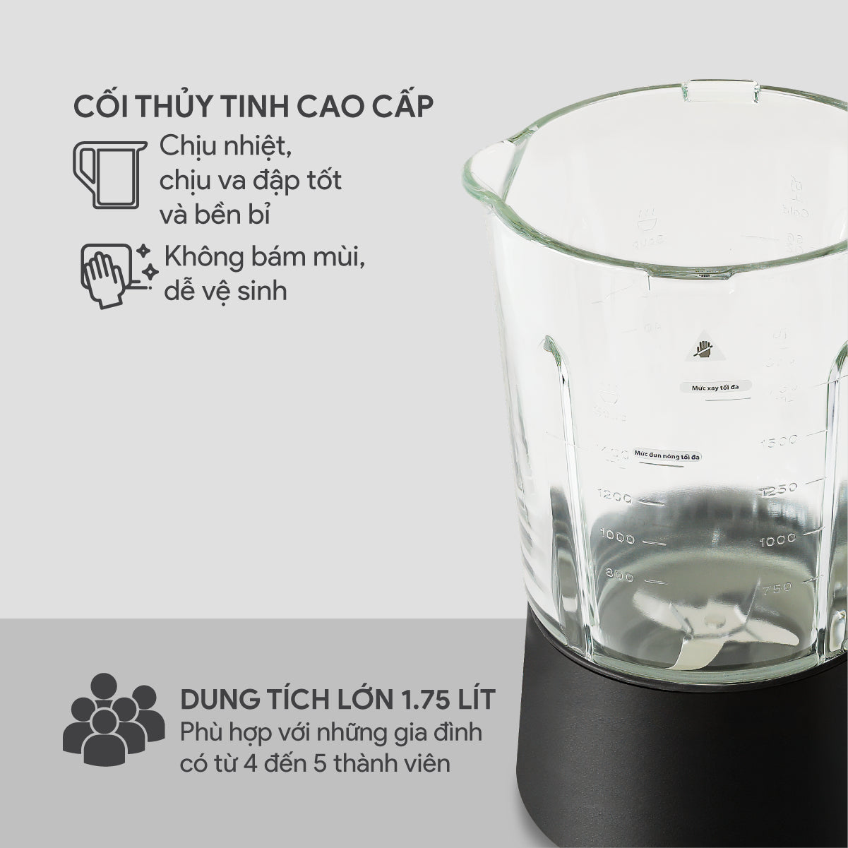 Máy Làm Sữa Hạt Đa Năng BlueStone BLB-6028 1.75 Lít 1000W