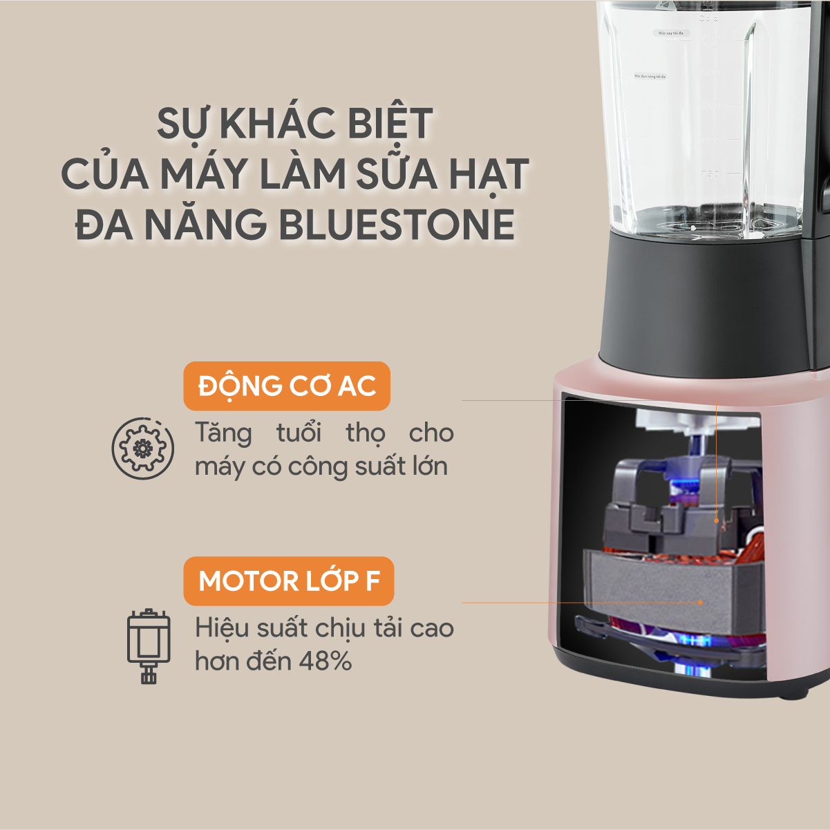 Máy Làm Sữa Hạt Đa Năng BlueStone BLB-6029 1.75 Lít 900W