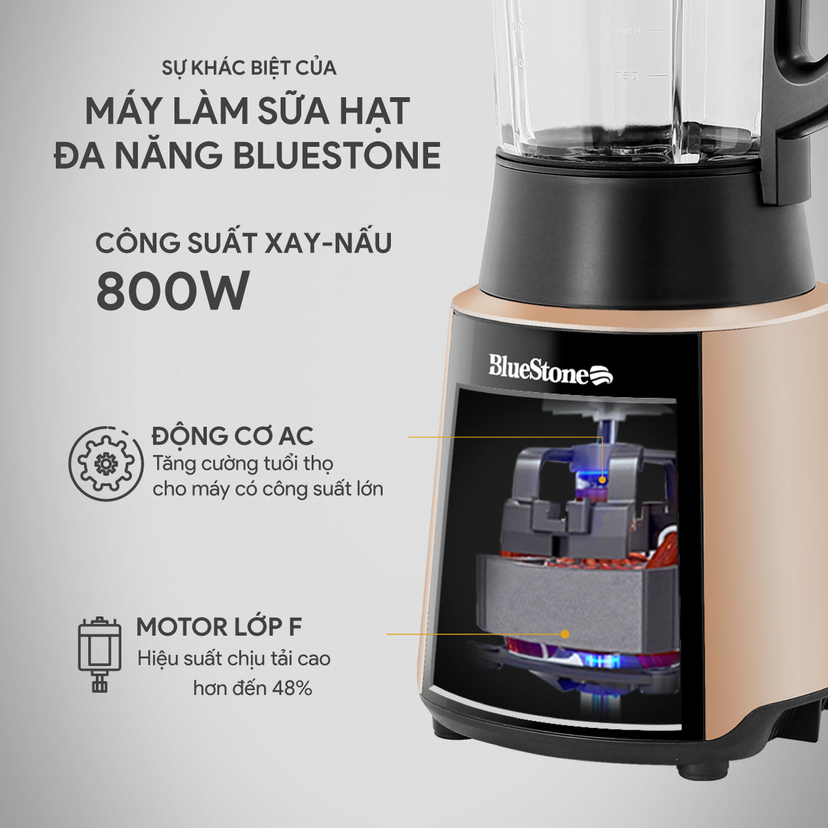 Máy Làm Sữa Hạt Đa Năng BlueStone BLB-6033 1.75 Lít 800W