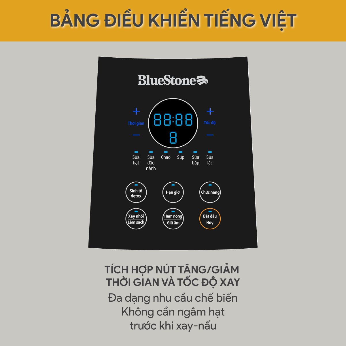 Máy Làm Sữa Hạt Đa Năng BlueStone BLB-6033 1.75 Lít 800W