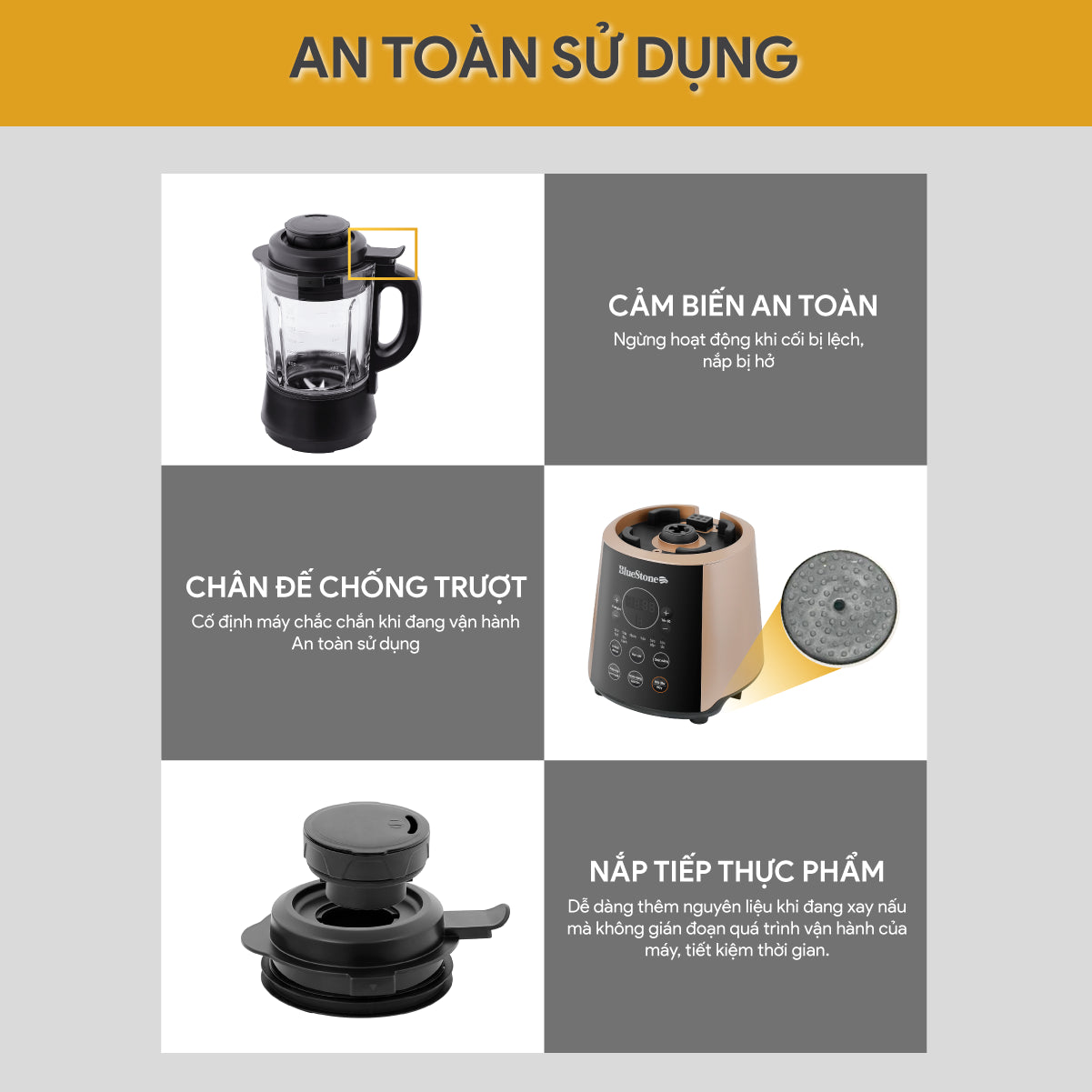 Máy Làm Sữa Hạt Đa Năng BlueStone BLB-6033 1.75 Lít 800W