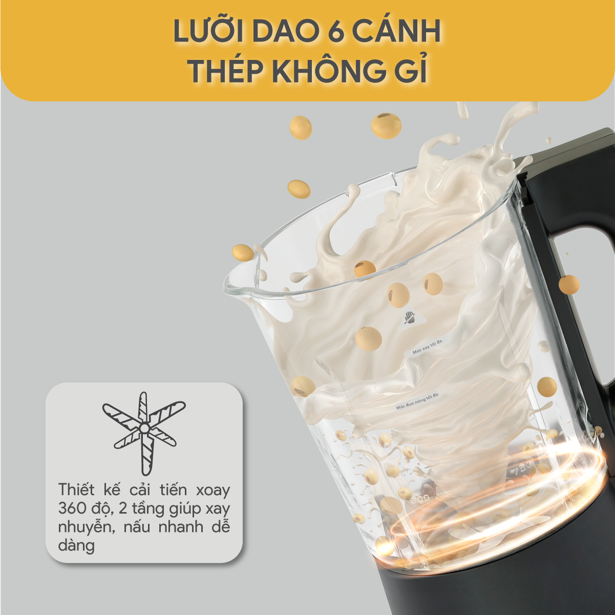 Máy Làm Sữa Hạt Đa Năng BlueStone BLB-6036 1.75 Lít 1000W