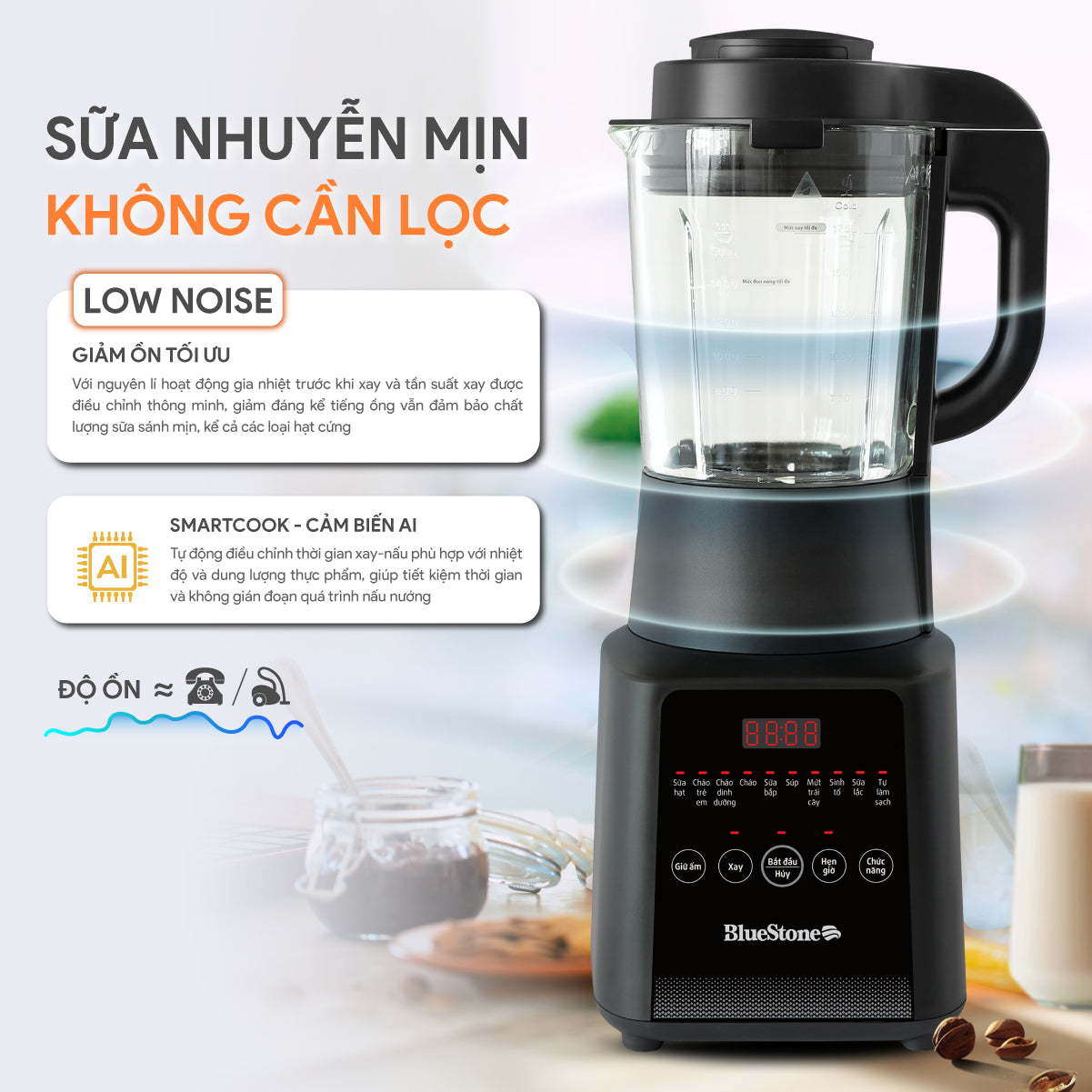 Máy Làm Sữa Hạt Đa Năng BlueStone BLB-6036 1.75 Lít 1000W