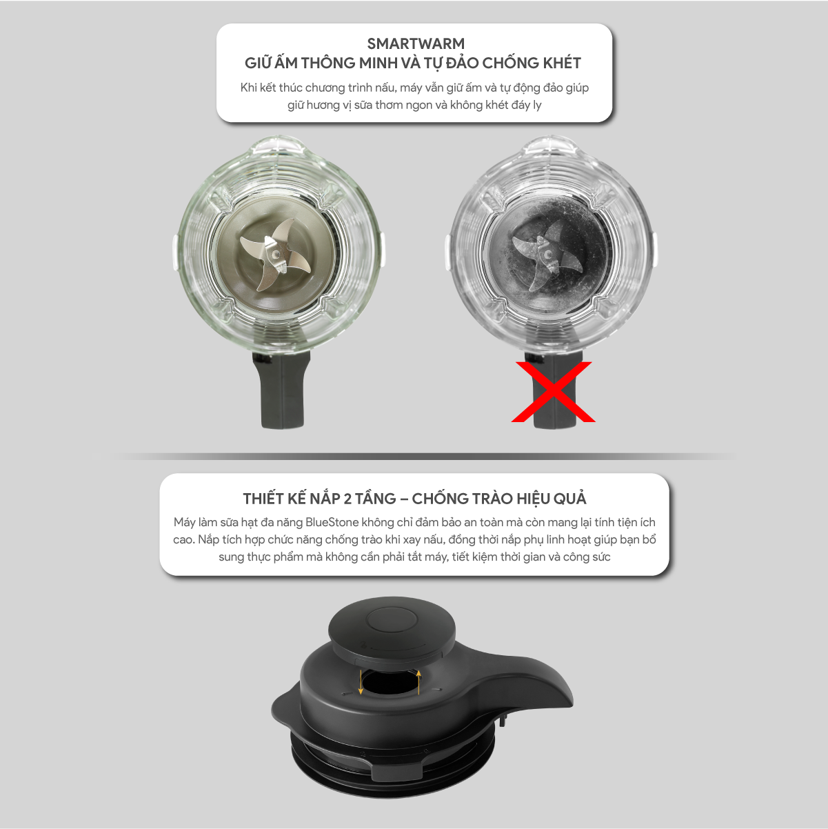 Máy Làm Sữa Hạt Đa Năng BlueStone BLB-6036 1.75 Lít 1000W