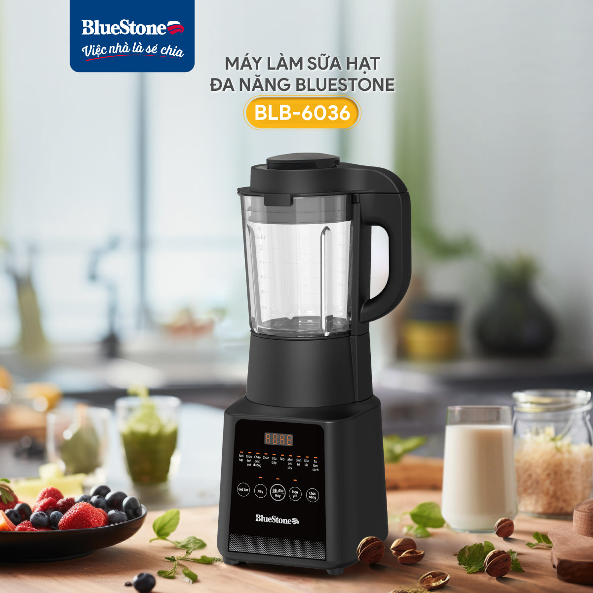 Máy Làm Sữa Hạt Đa Năng BlueStone BLB-6036 1.75 Lít 1000W