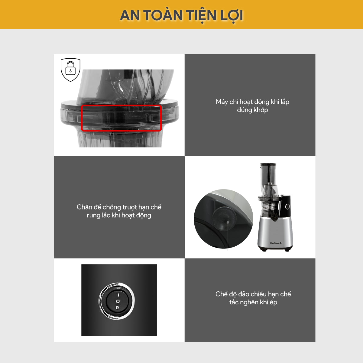 Máy Ép Chậm BlueStone SJB-6557 150W