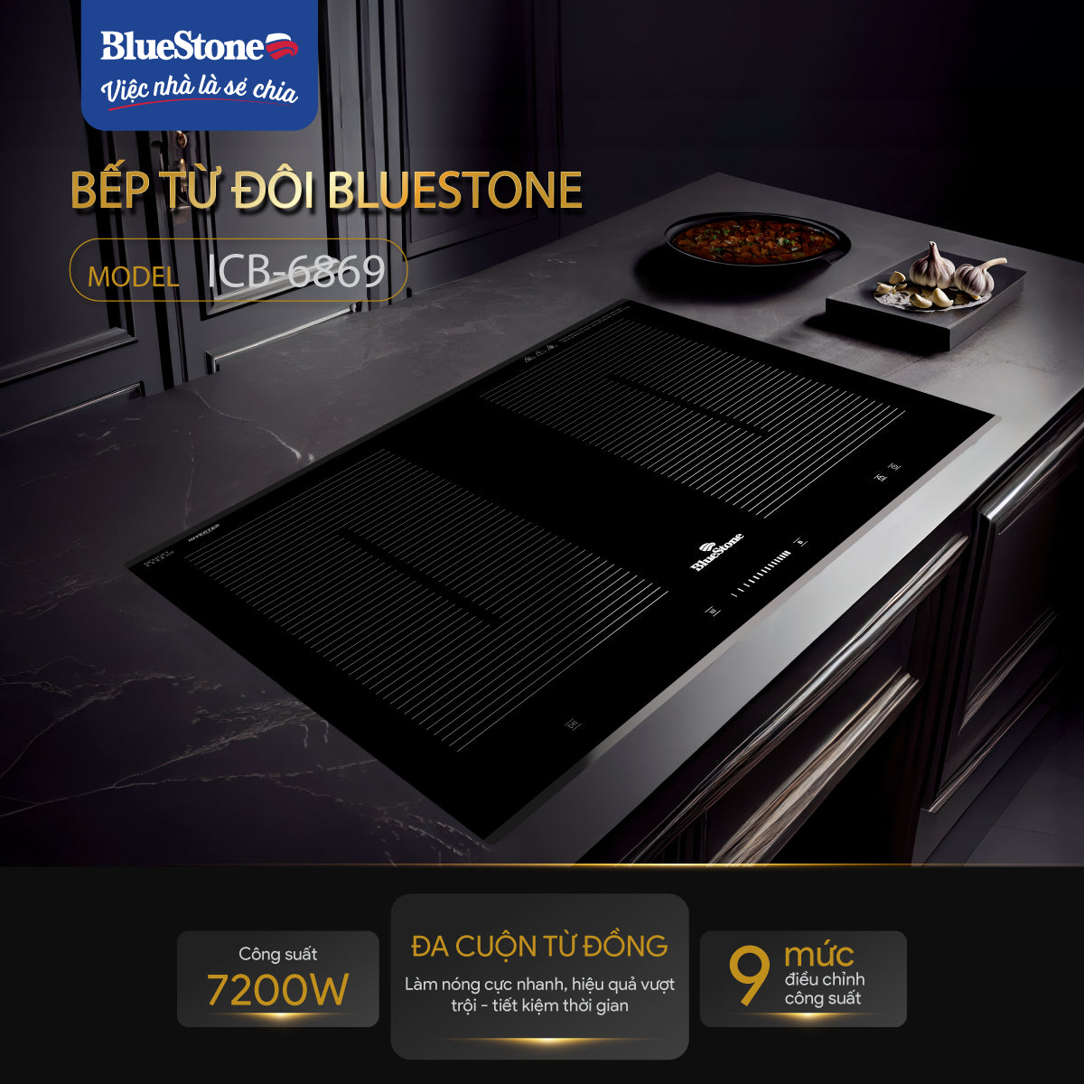 Bếp từ đa vùng nấu BlueStone ICB-6869