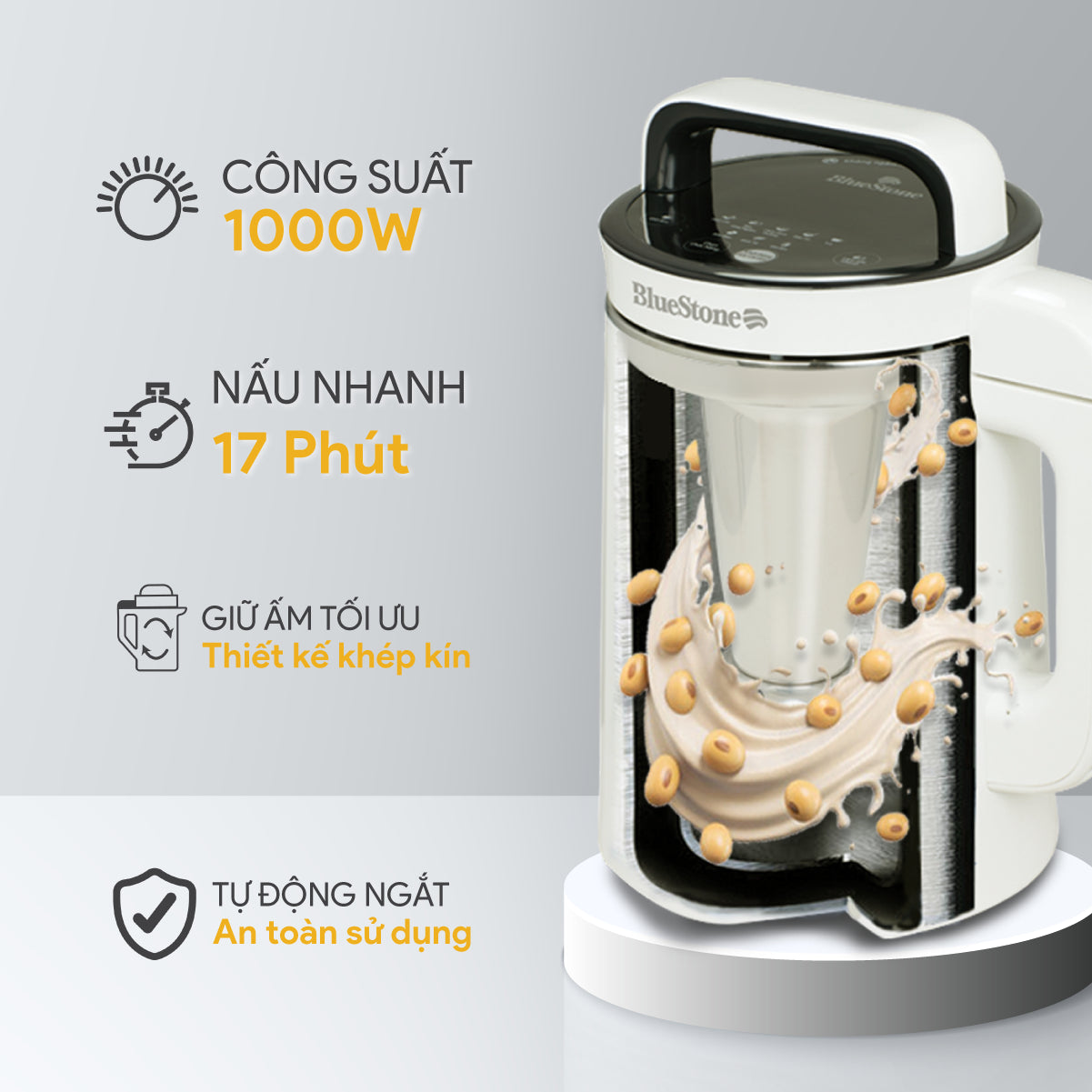 Máy Làm Sữa Hạt Đa Năng BlueStone SMB-7329 1.3 Lít 1000W