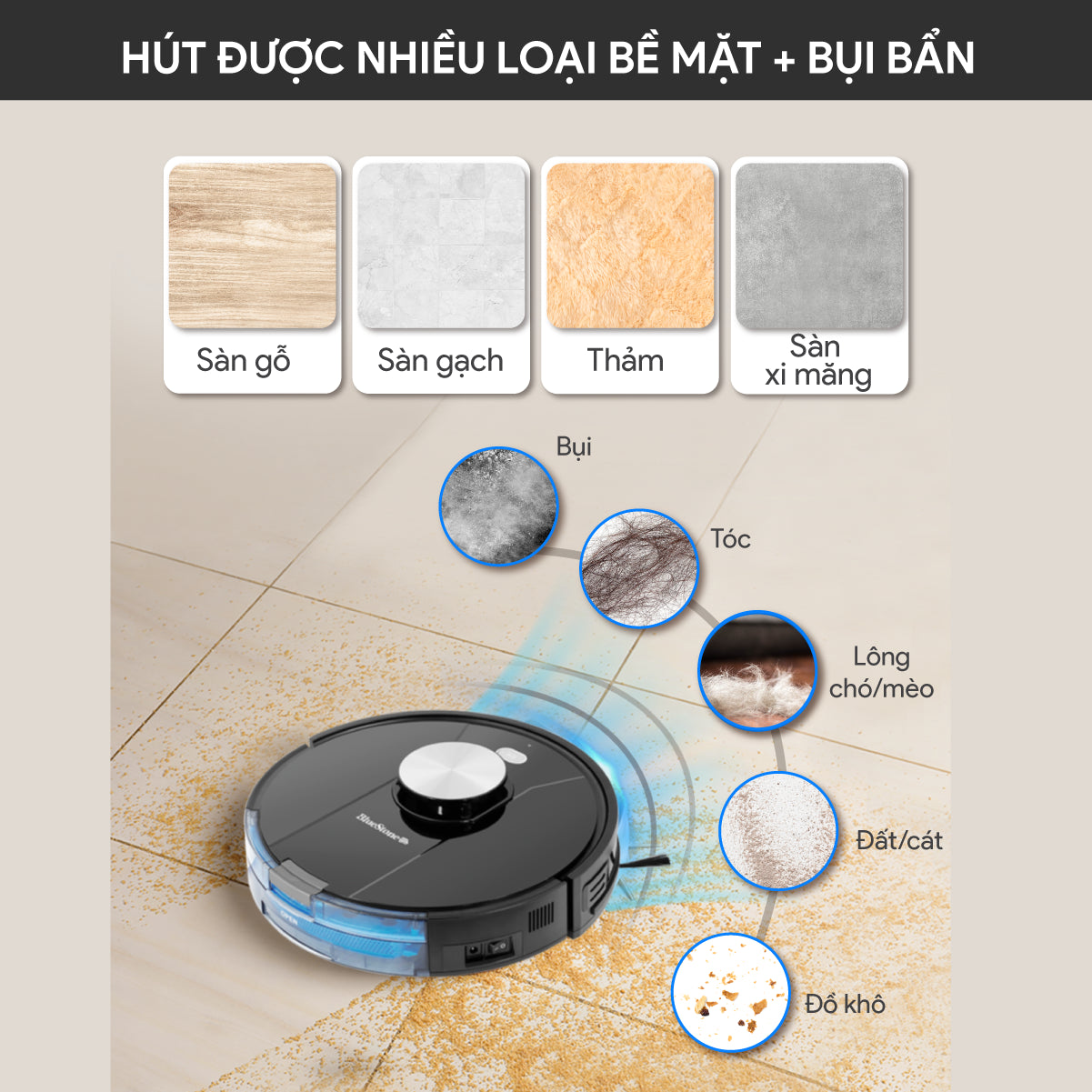 Robot Hút Bụi BlueStone RVB-9731