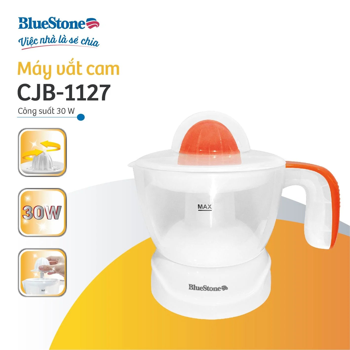 Máy Vắt Cam BlueStone CJB-1127 30W